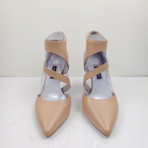 nine west forty asymmetrical strappy pumps